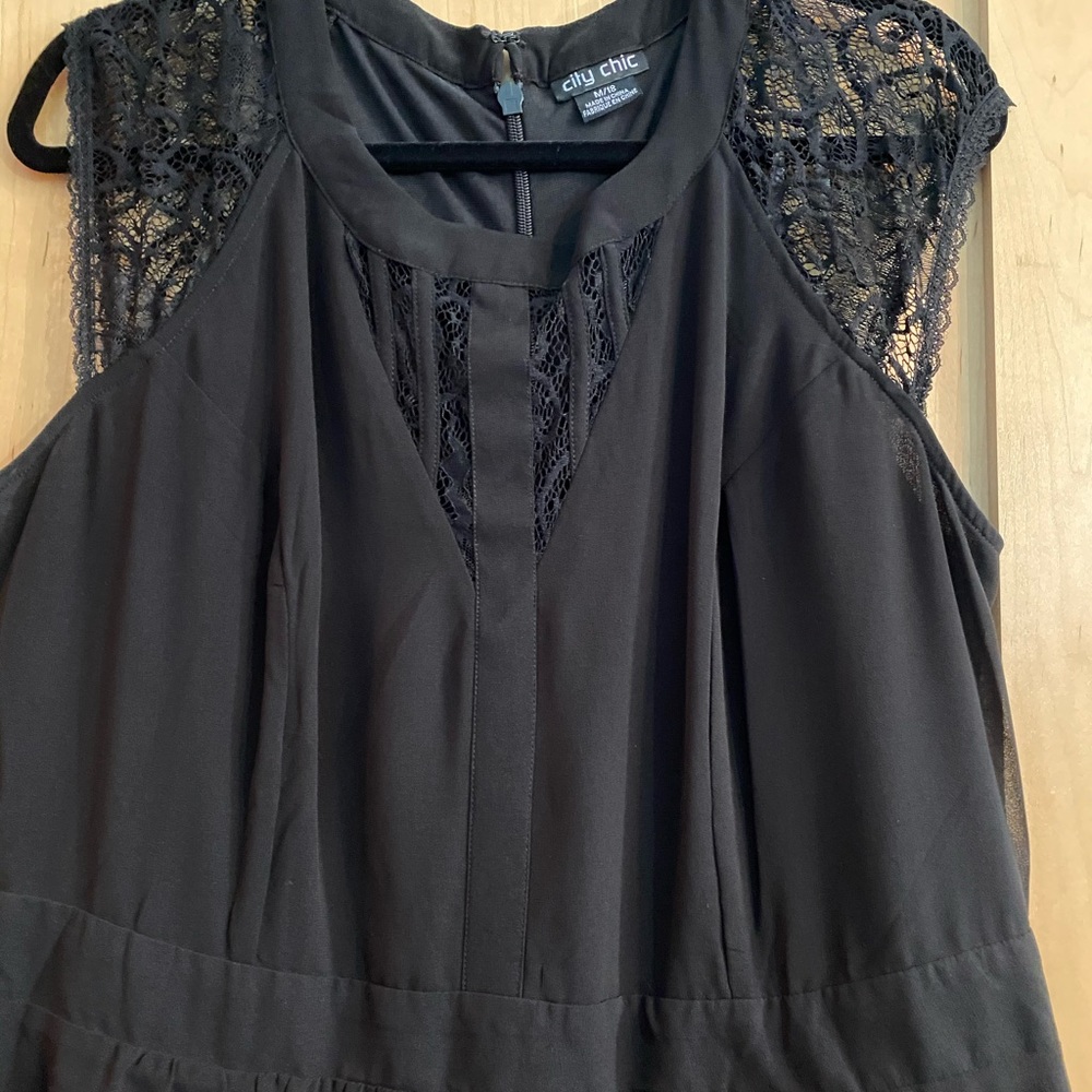 City Chic black fashion dress